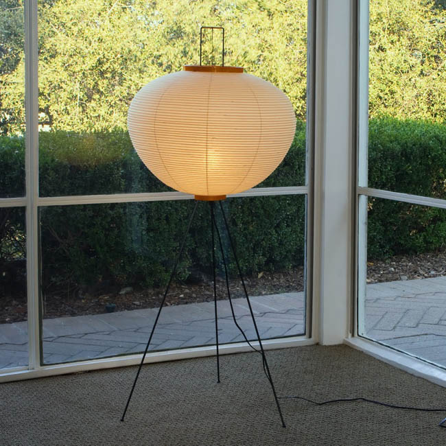 Japanese 10A Shoji Paper Noguchi Floor Lamp w. Washi Akari Lantern ... Japanese 10A Shoji Paper Noguchi Floor Lamp w. Washi Akari Lantern ...