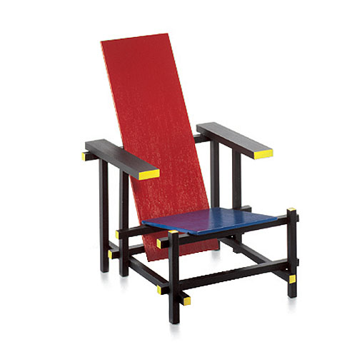 Leesbaarheid dilemma Bowling Vitra Miniature Rood Blauwe Stoel Chair by Gerrit Rietveld | Stardust