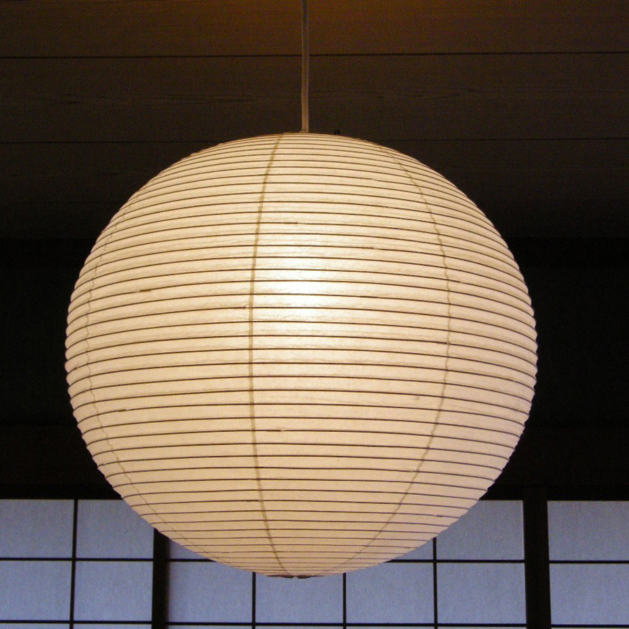 Noguchi Akari Round Lamp 30a 55a 75a Straight Bamboo Ribbing Stardust Noguchi Akari Round Lamp 30a 55a 75a Straight Bamboo Ribbing