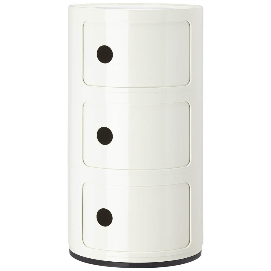 Componibili 3 Modern Kartell Small Storage Cabinet With Doors - Componibili 3 Modern Kartell Small Storage Cabinet With Doors