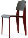 Vitra Standard Chair Dark Oak Wood by Jean Prouve