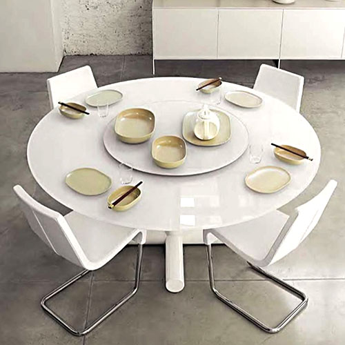 Bonaldo Surfer Modern Round Dining Table By Giuseppe Vigano Stardust Bonaldo Surfer Modern Round Dining Table