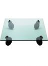 FontanaArte 2652 Tavolo Con Ruote Small Rectangular Table by Aulenti