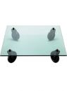 FontanaArte 2653 Tavolo Con Ruote Large Square Table by Aulenti