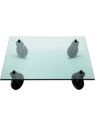 FontanaArte 2744/S5 Tavolo Con Ruote Small Square Table by Aulenti