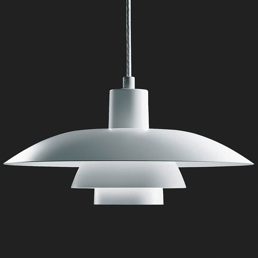 Louis Poulsen Ph 4 3 Simple White Pendant Lamp By Poul Henningsen Louis