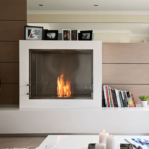 EcoSmart Fire: Aspect Modern Ventless Designer Fireplace | Stardust The Aspect fireplace was designed by Paul Cohen for EcoSmart Fire. The EcoSmart Aspect