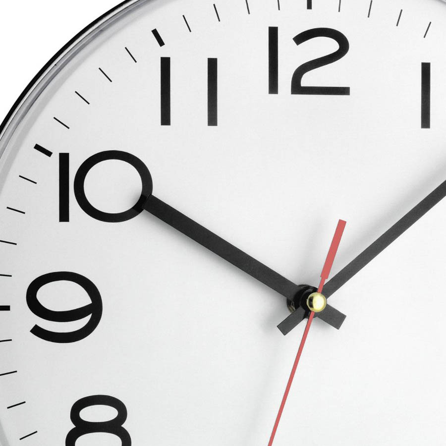 standard classic-white office wall clock with large black numbers standard classic-white office wall clock with large black numbers